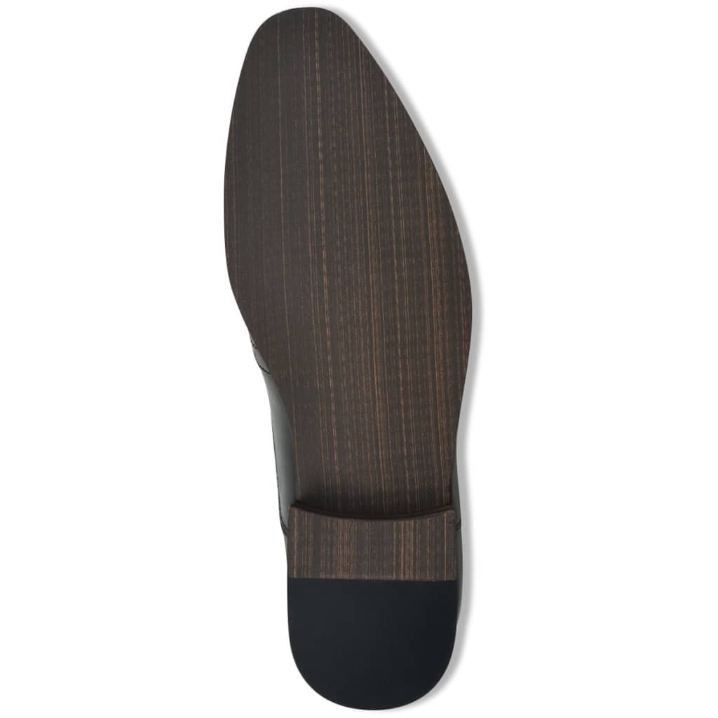 Business Shoes Brogue Shoes Black PU Leather